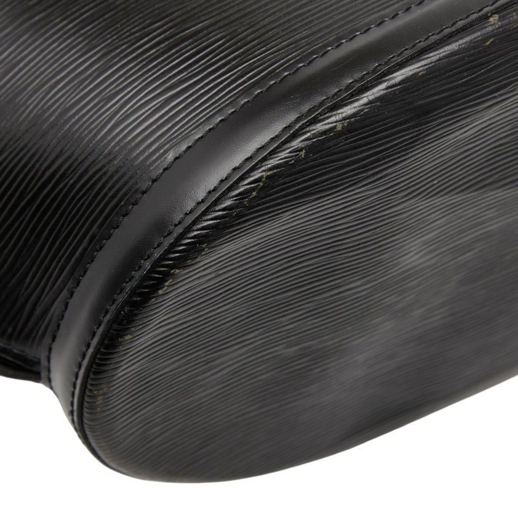 Louis Vuitton Black Noir Leather Handbag Shoulder Bag