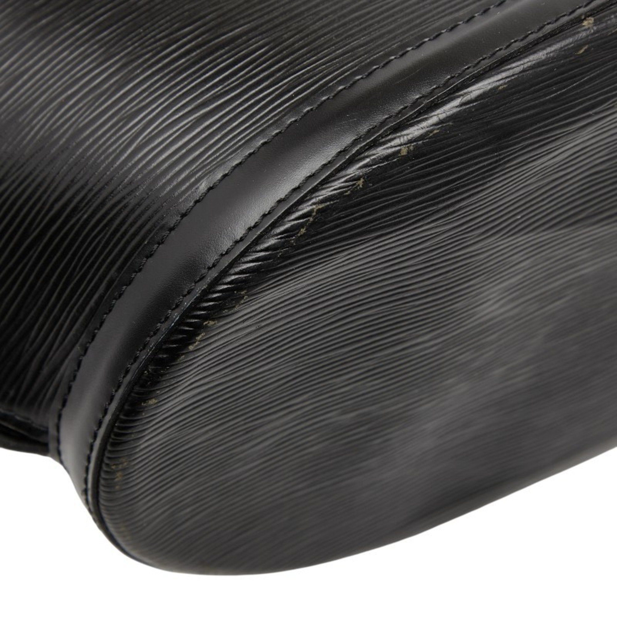 Louis Vuitton Black Noir Leather Handbag Shoulder Bag