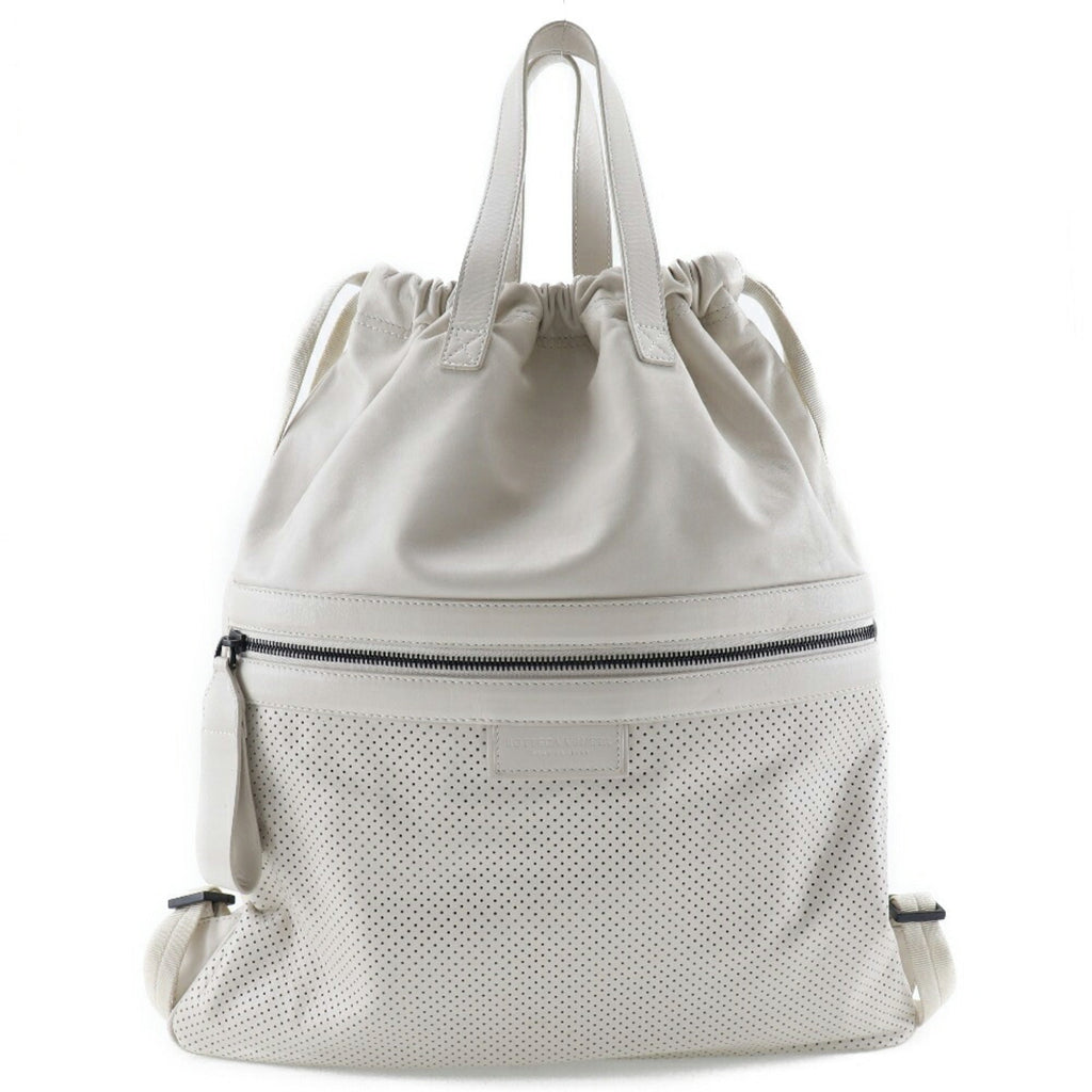 Bottega Veneta Ivory Leather Backpack