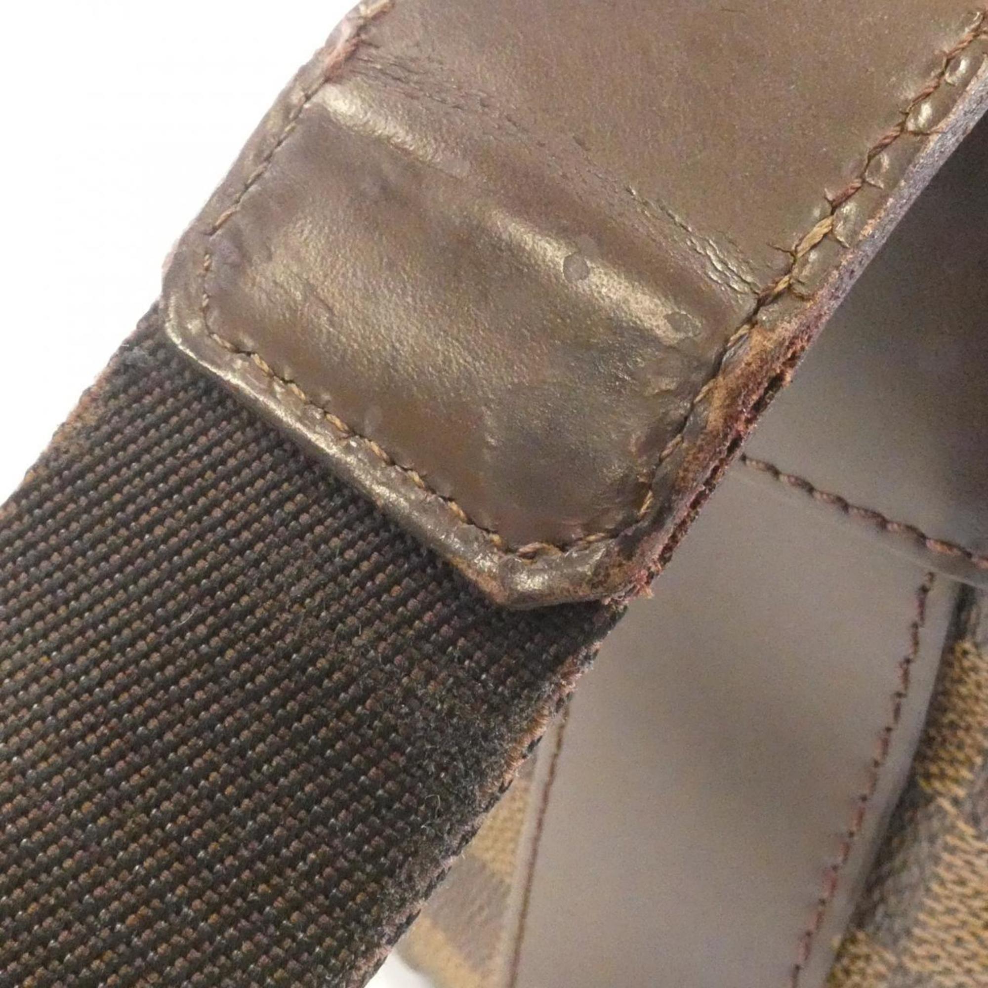 Louis Vuitton Brown Coated Canvas Shoulder Bag