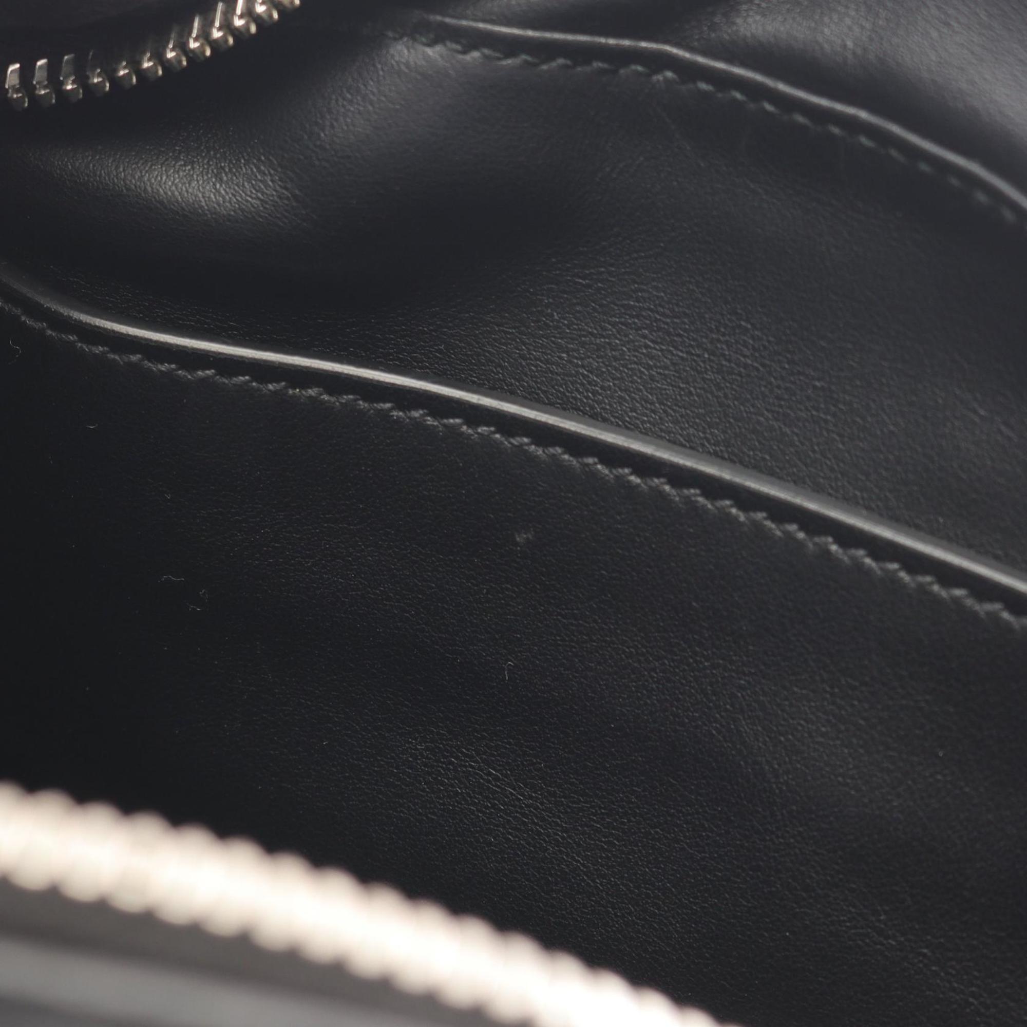 Prada Black Pink White Leather Shoulder Bag