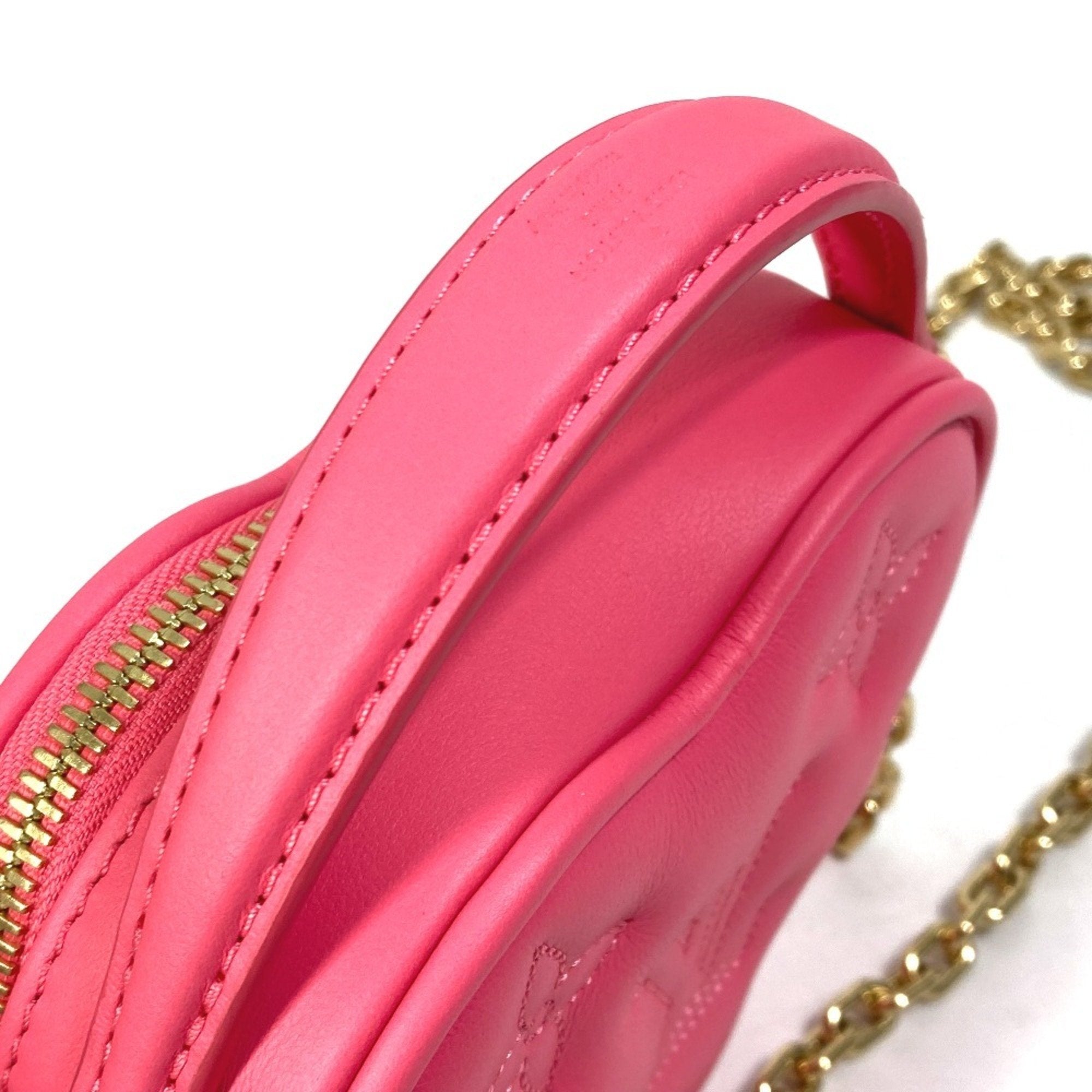Louis Vuitton Pink Leather Handbag Shoulder Bag