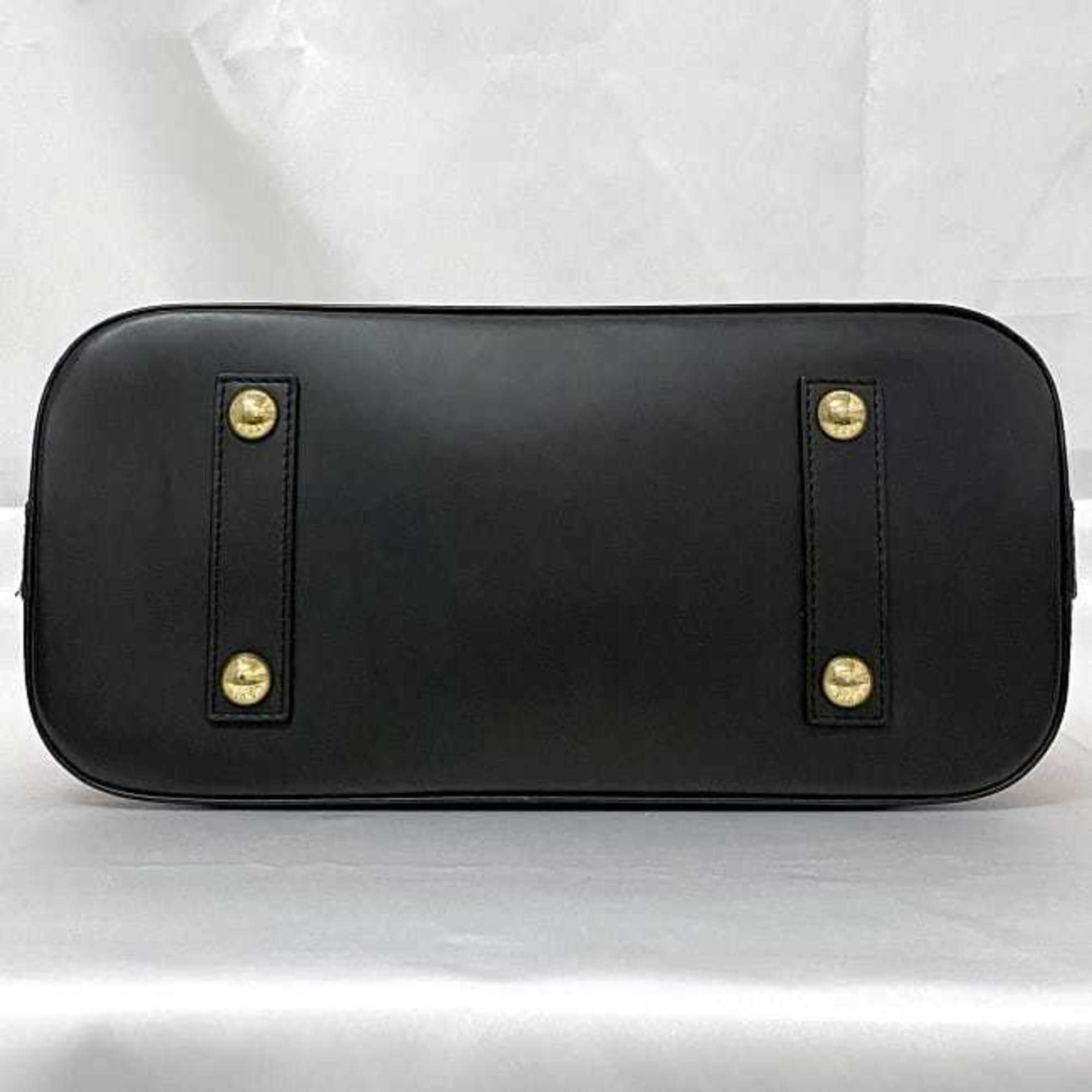 Louis Vuitton Black Red Color Leather Handbag Shoulder Bag