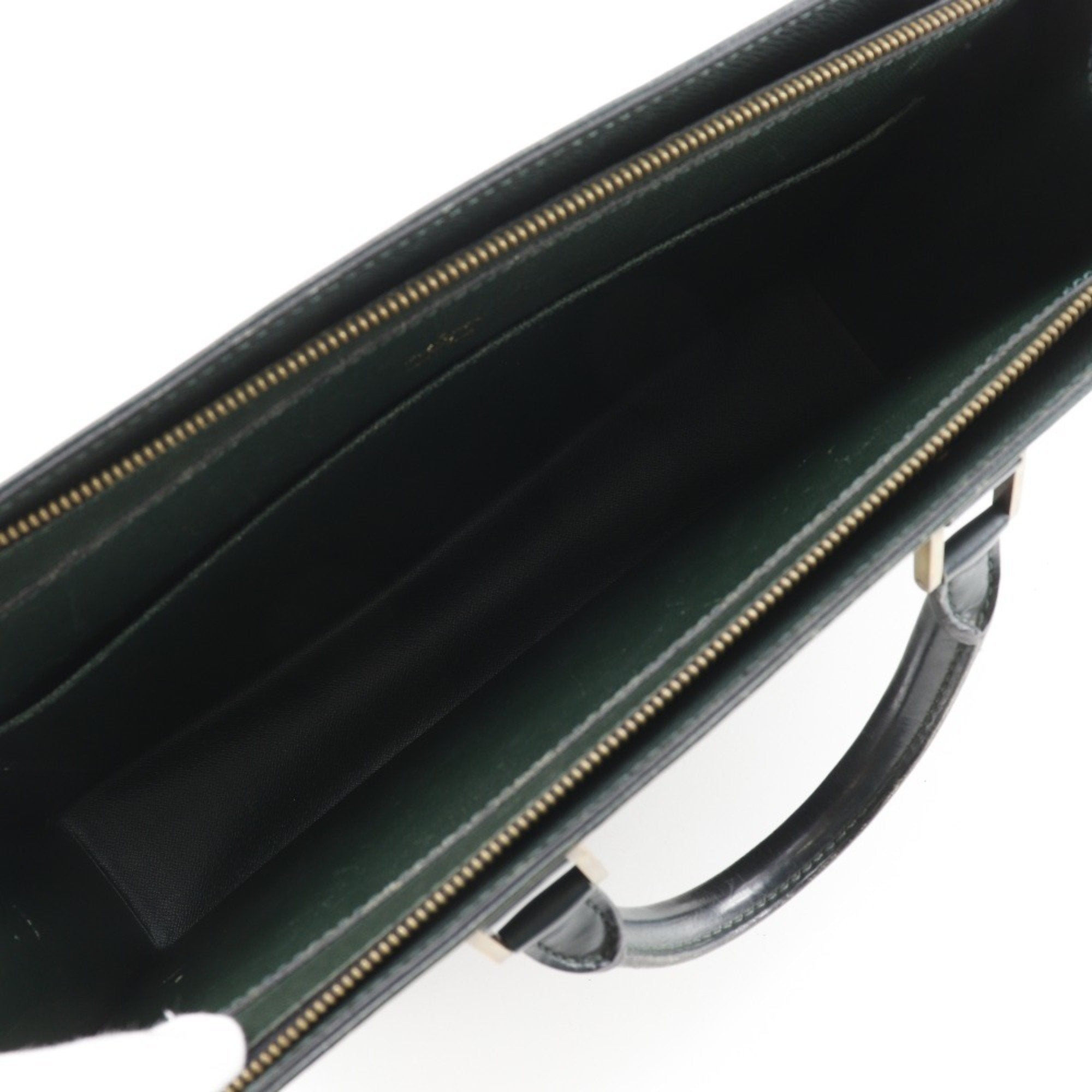 Louis Vuitton Episea Green Taiga Leather Briefcase