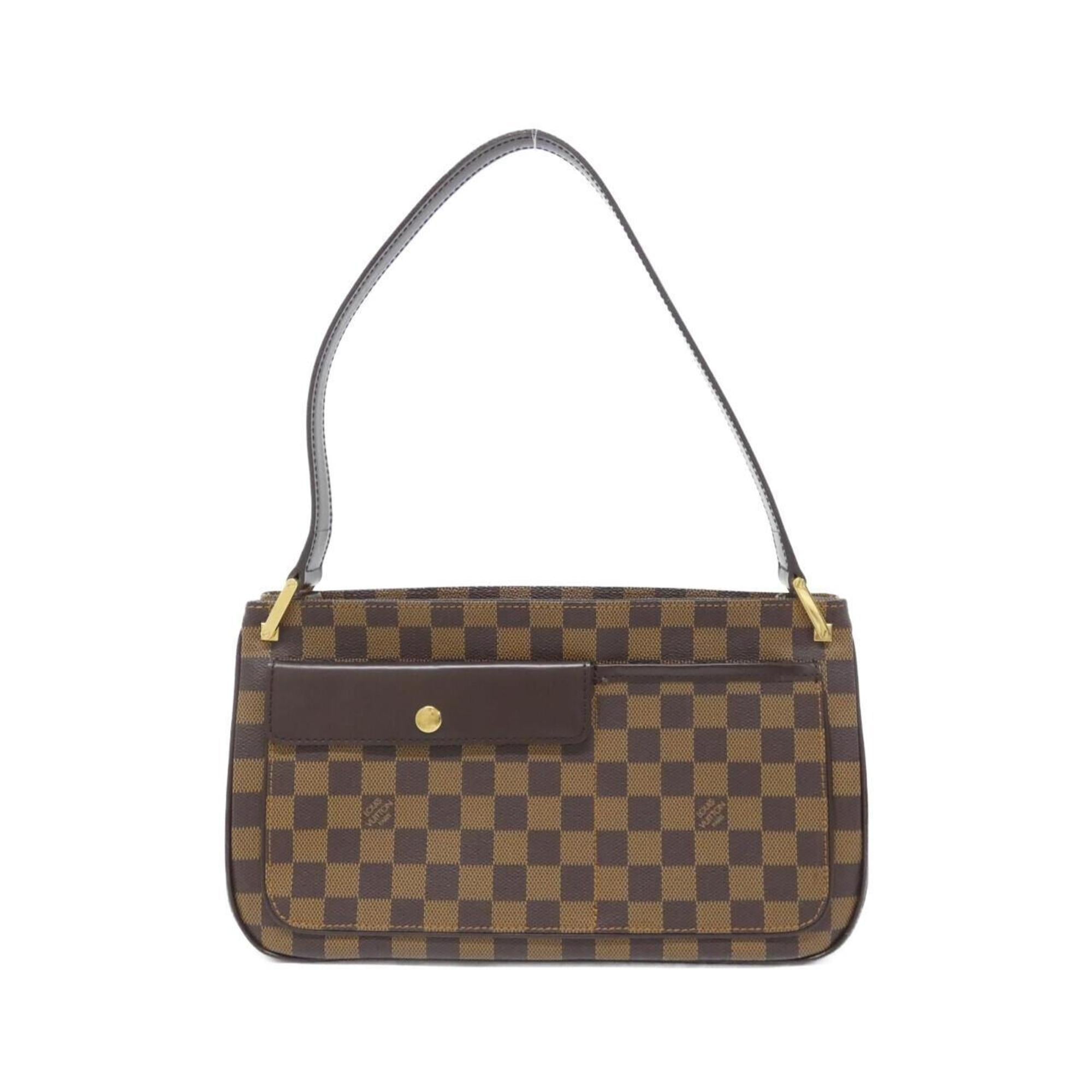 Louis Vuitton Brown Coated Canvas Shoulder Bag