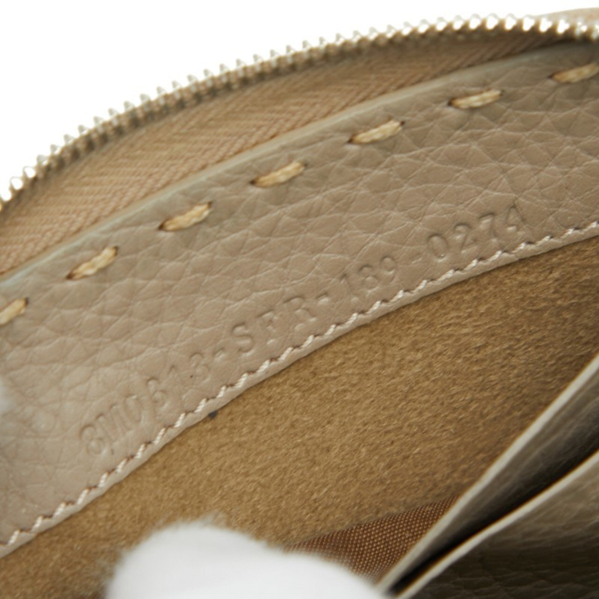 Fendi Grayish Leather Coin Purse/Coin Case