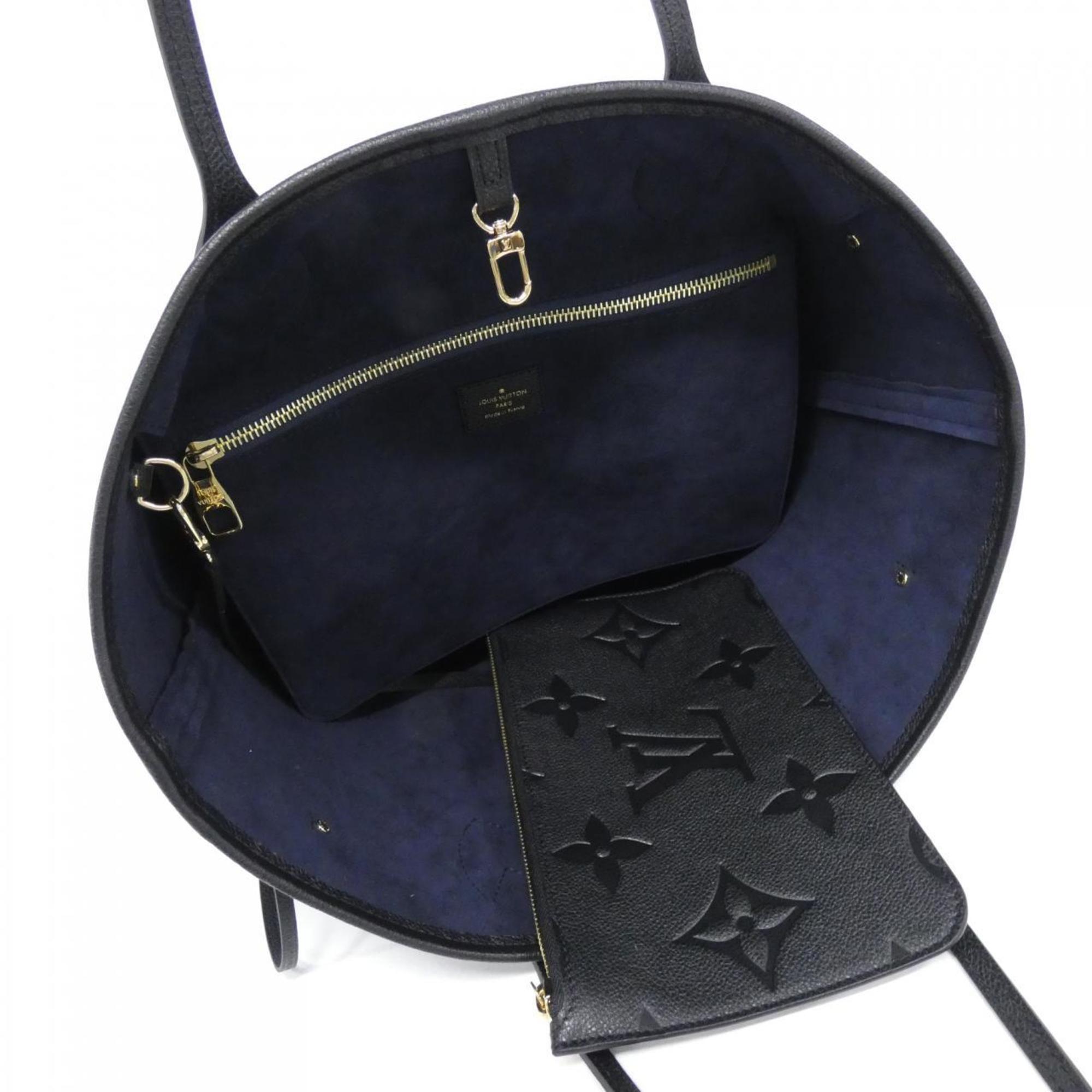 Louis Vuitton Black Leather Handbag Pouch