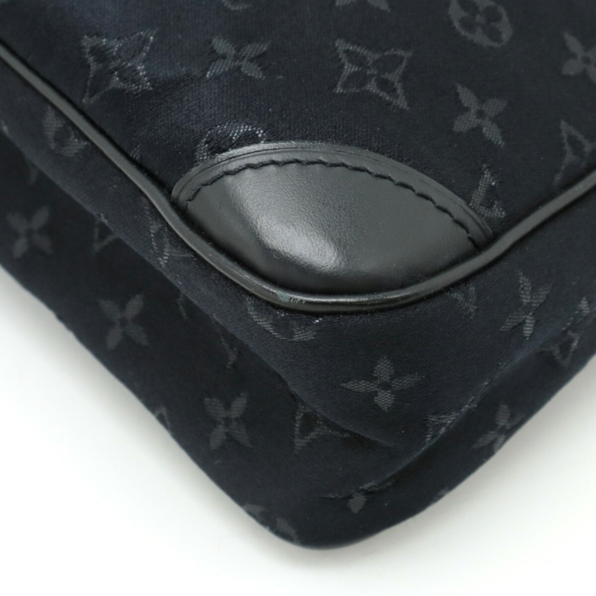 Louis Vuitton Black Monogram Noir Monogram Satin Handbag Pouch