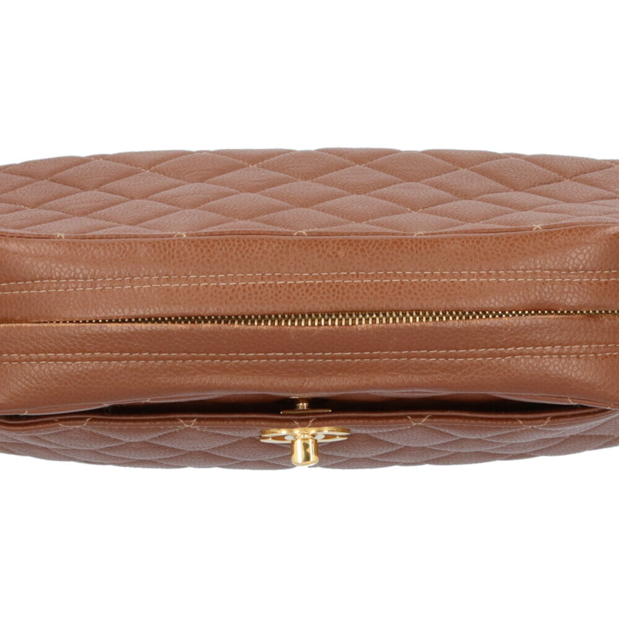 Chanel Brown Leather Shoulder Bag