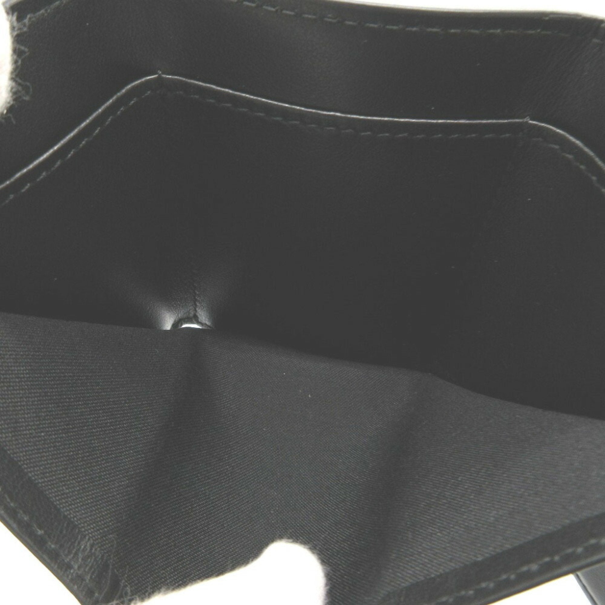Fendi Black Leather Wallet (Tri-Fold)