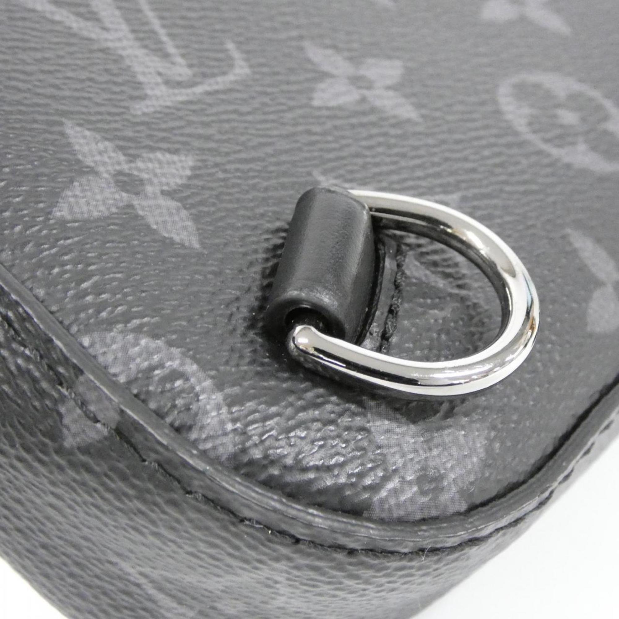 Louis Vuitton Monogram Eclipse Black Green Coated Canvas Handbag