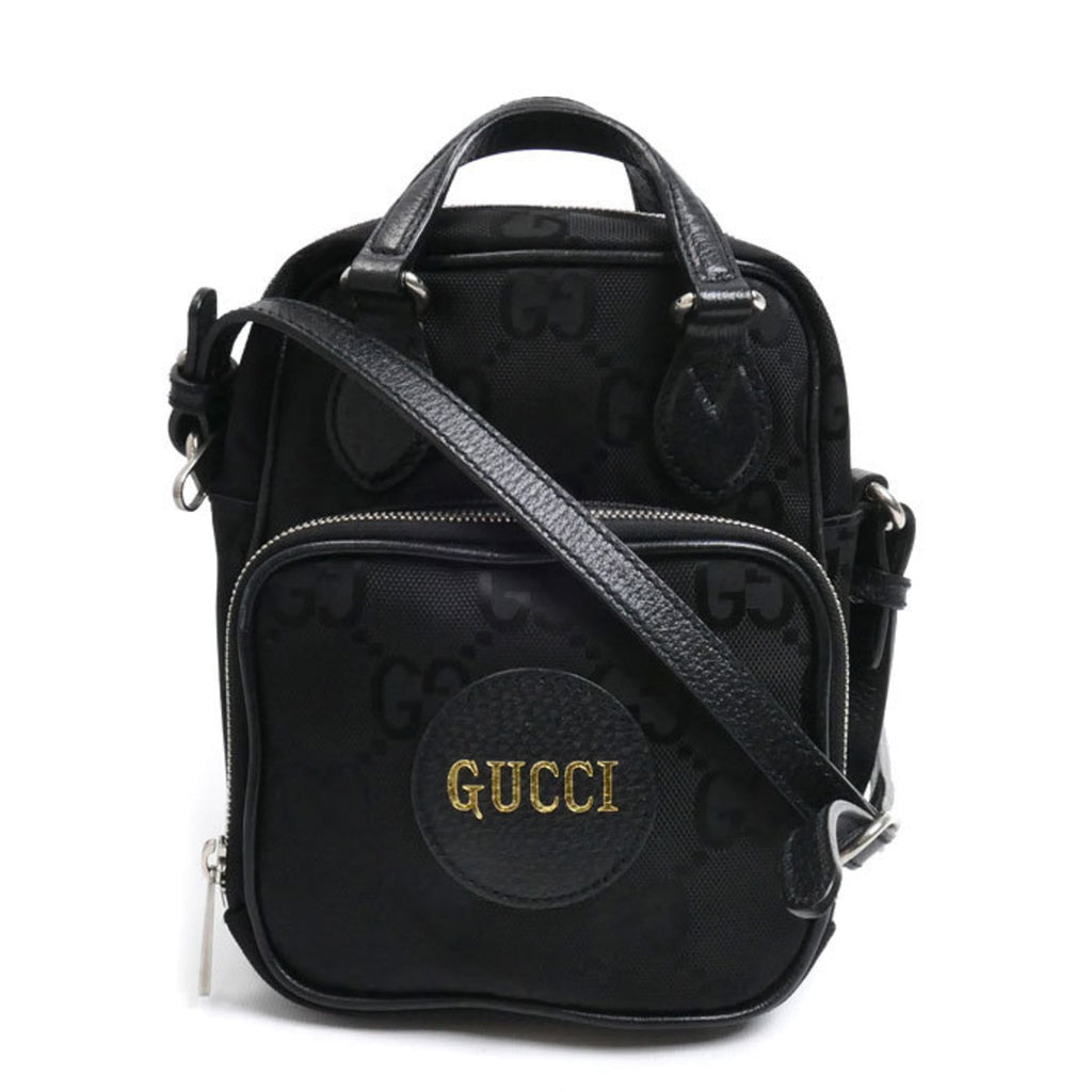 Gucci Black Nylon Leather Shoulder Bag (Pre-Owned)