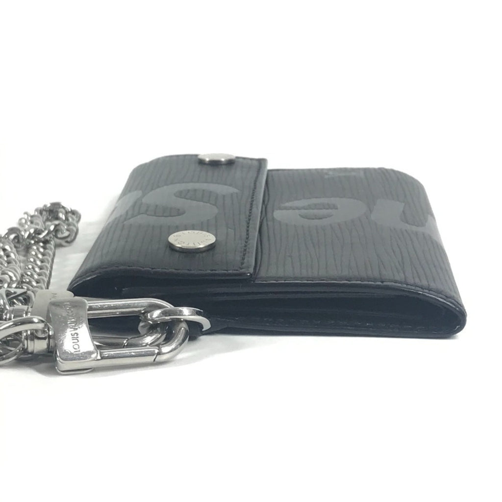 Louis Vuitton Epi Black Noir Epi Leather Chain/Shoulder Wallet