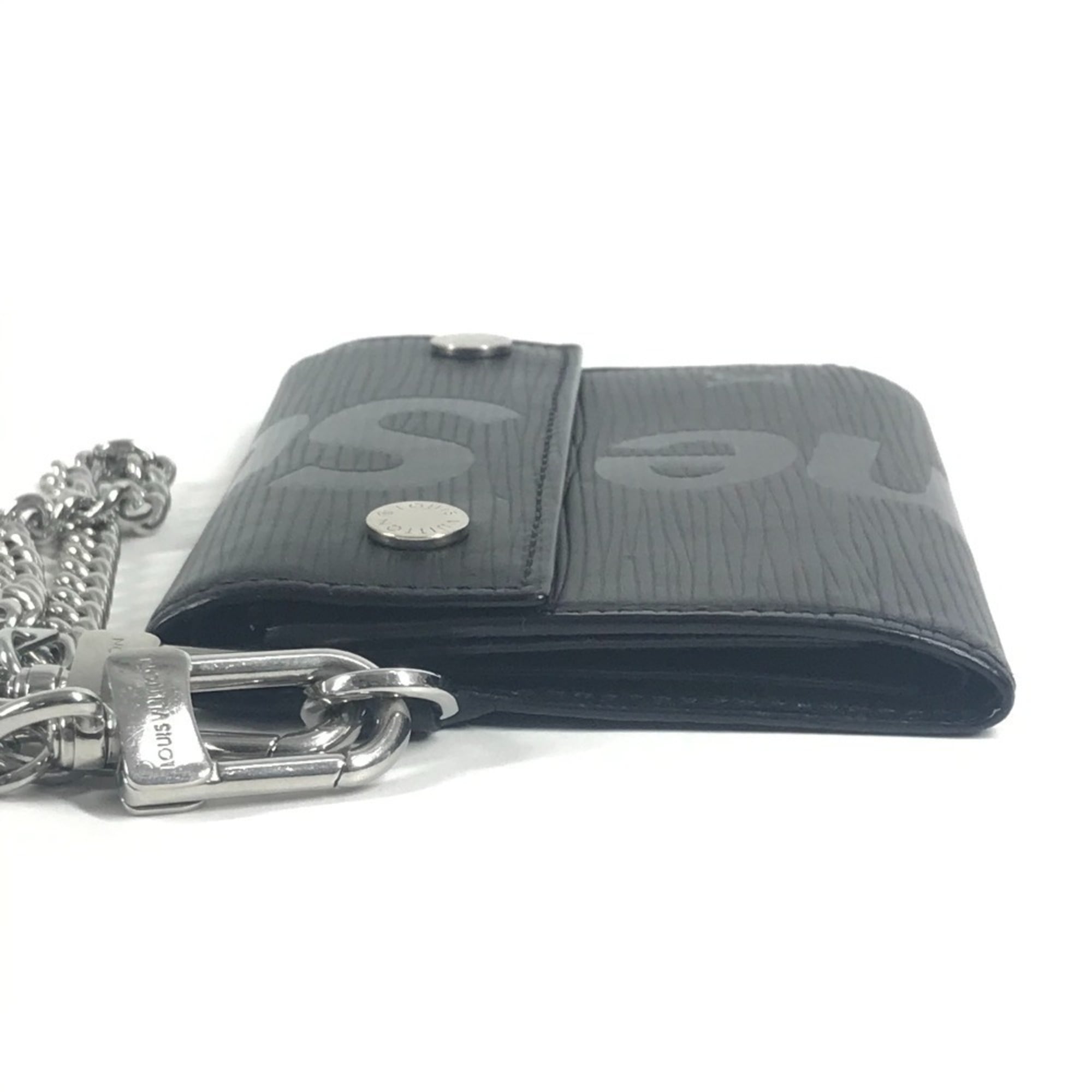 Louis Vuitton Epi Black Noir Epi Leather Chain/Shoulder Wallet