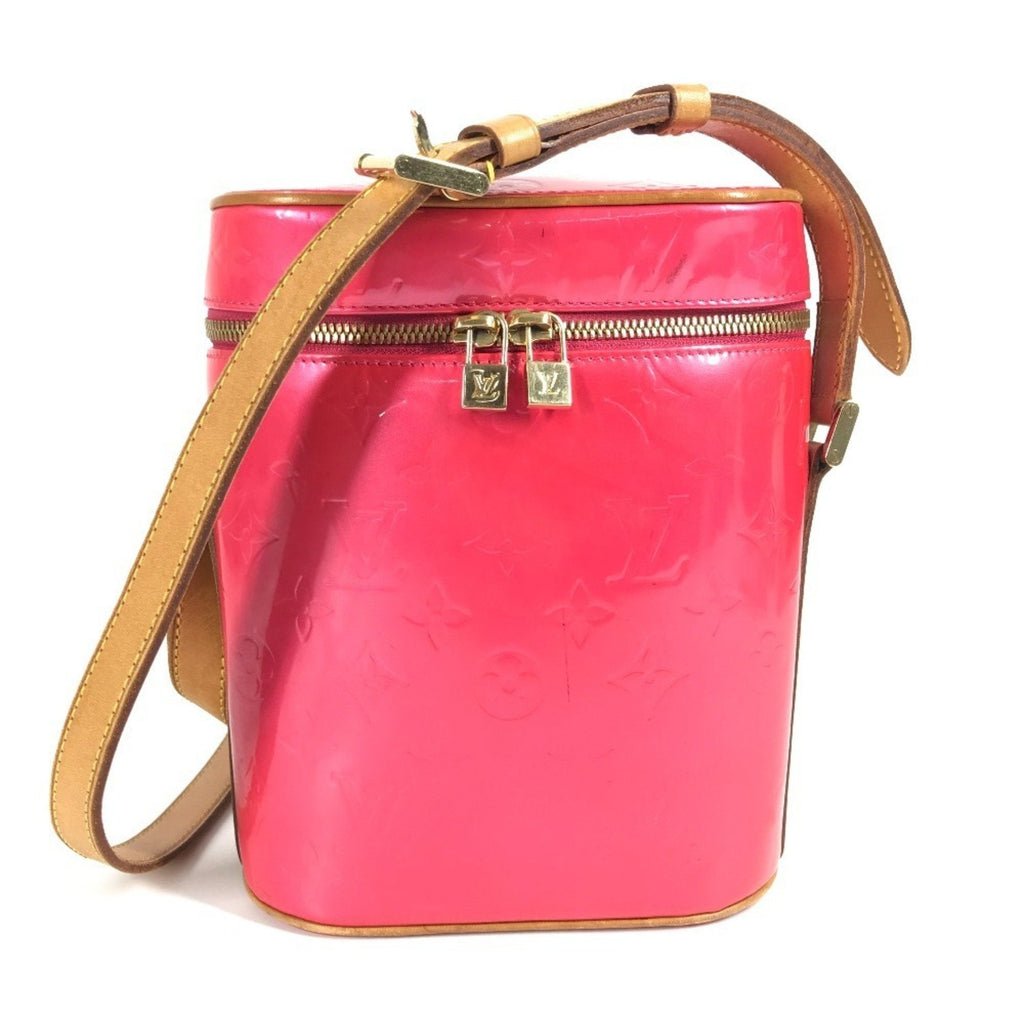 Louis Vuitton Fuchsia Pink Pink Monogram Vernis Pochette Shoulder Bag