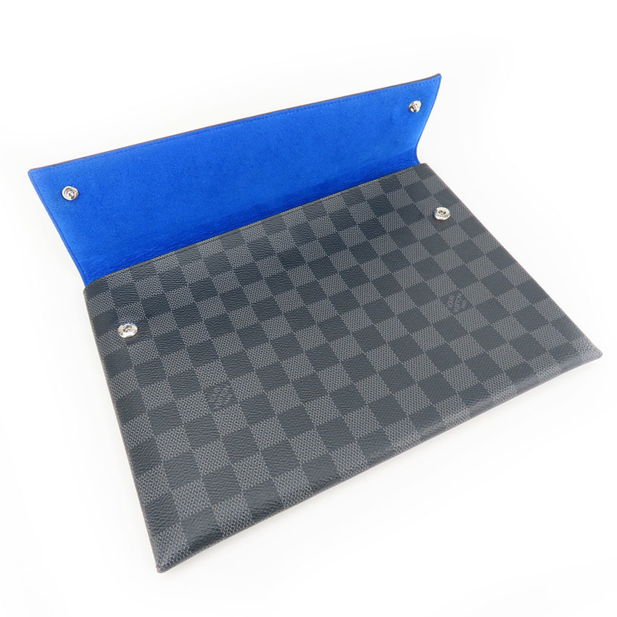 Louis Vuitton Damier Graphite Black Gray Damier Graphite Clutch Bag