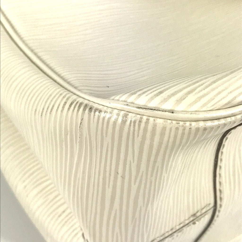 Louis Vuitton Epi White Epi Leather Handbag Tote Bag