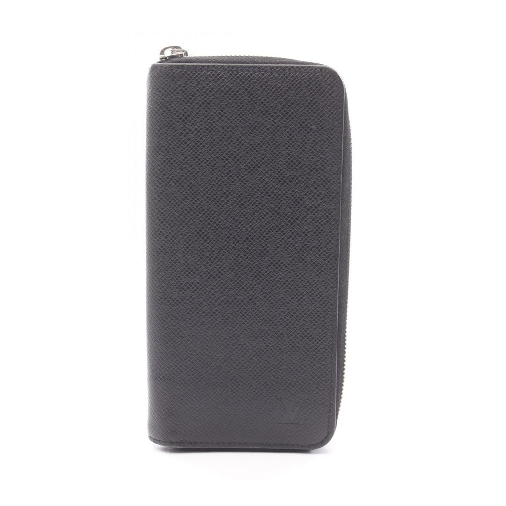 Louis Vuitton Taiga Black Taiga Leather Long Wallet