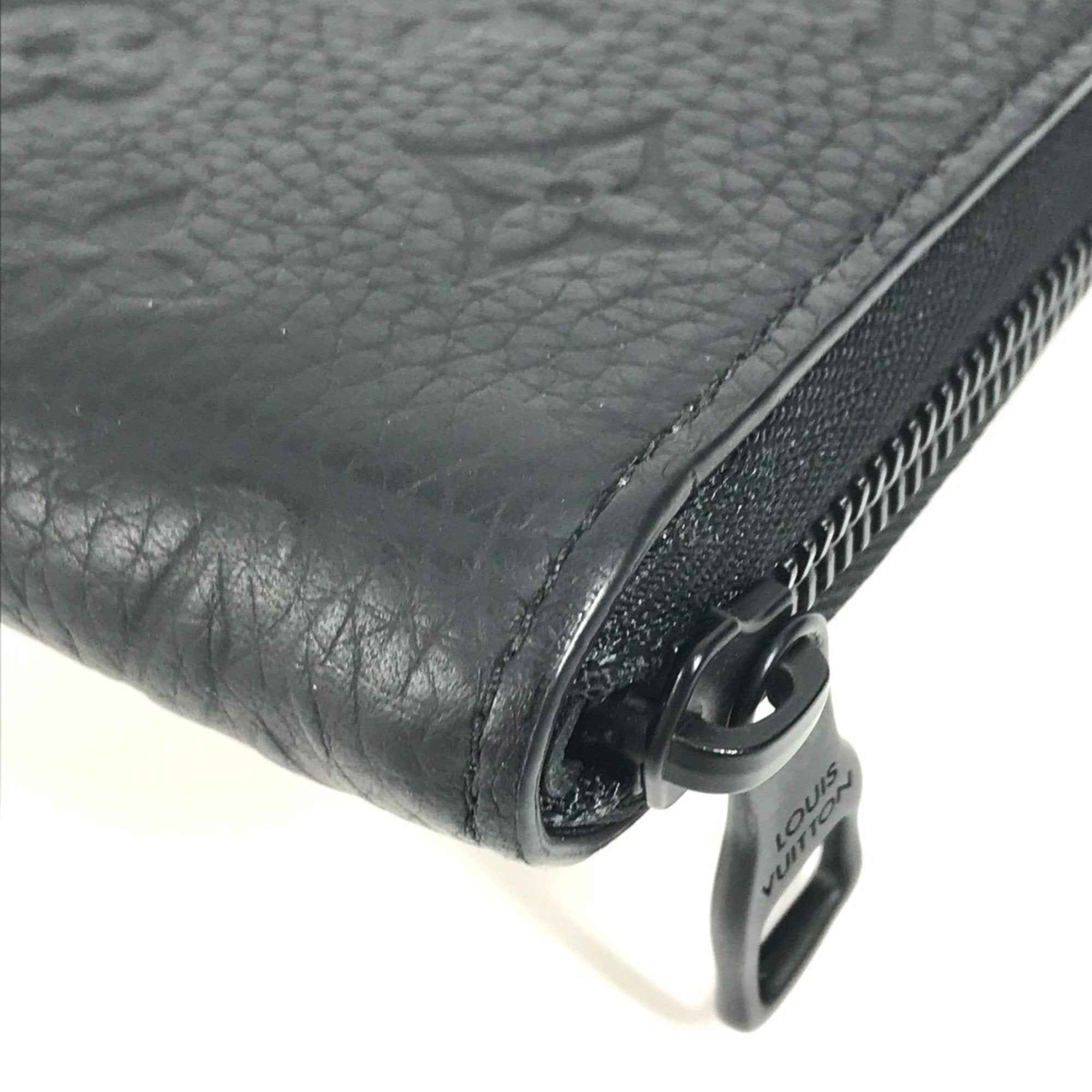 Louis Vuitton Black Noir Leather Long Wallet