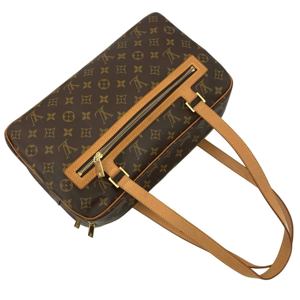 Louis Vuitton Brown Leather Pvc Boston Bag Shoulder Bag