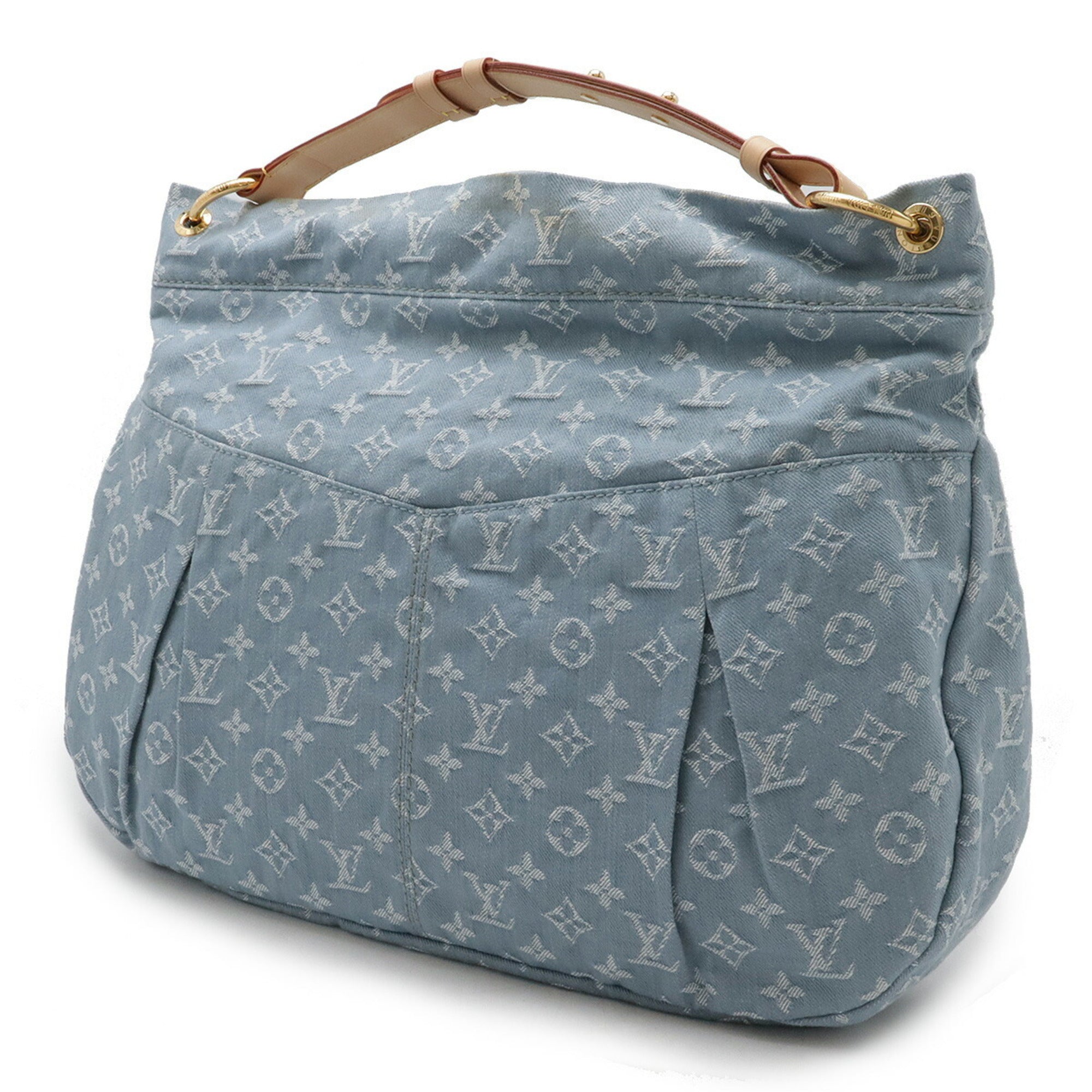 Louis Vuitton Blue Yellow Monogram Denim Shoulder Bag
