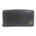 Gucci Black Leather Long Wallet (Bi-Fold) (Pre-Owned)