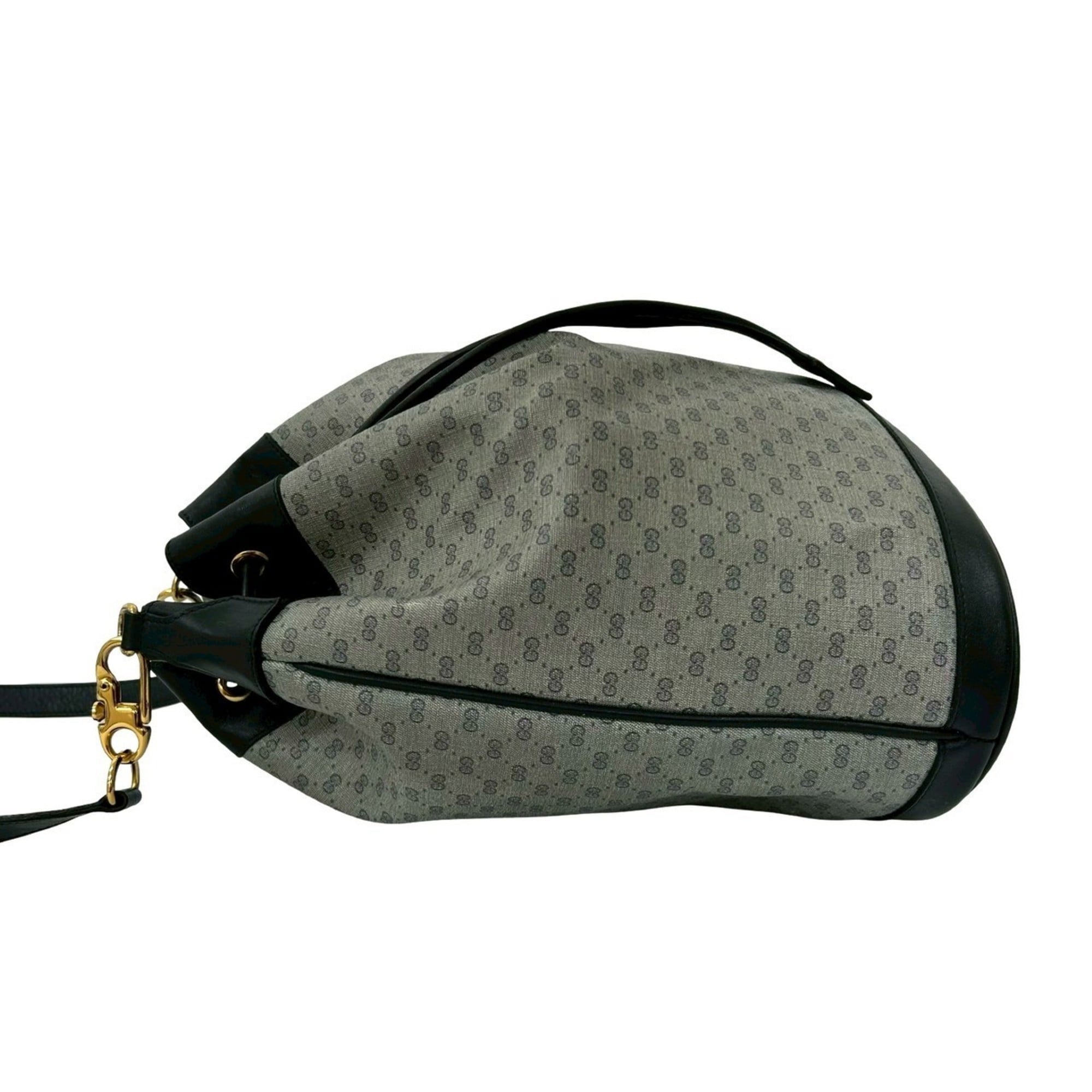 Gucci Navy Leather Pvc Shoulder Bag (Pre-Owned)