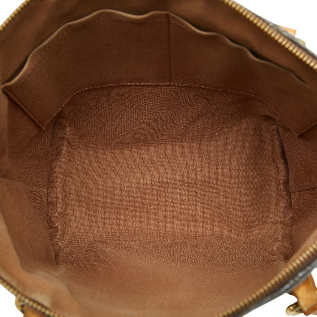 Louis Vuitton Brown Pvc Leather Handbag Shoulder Bag