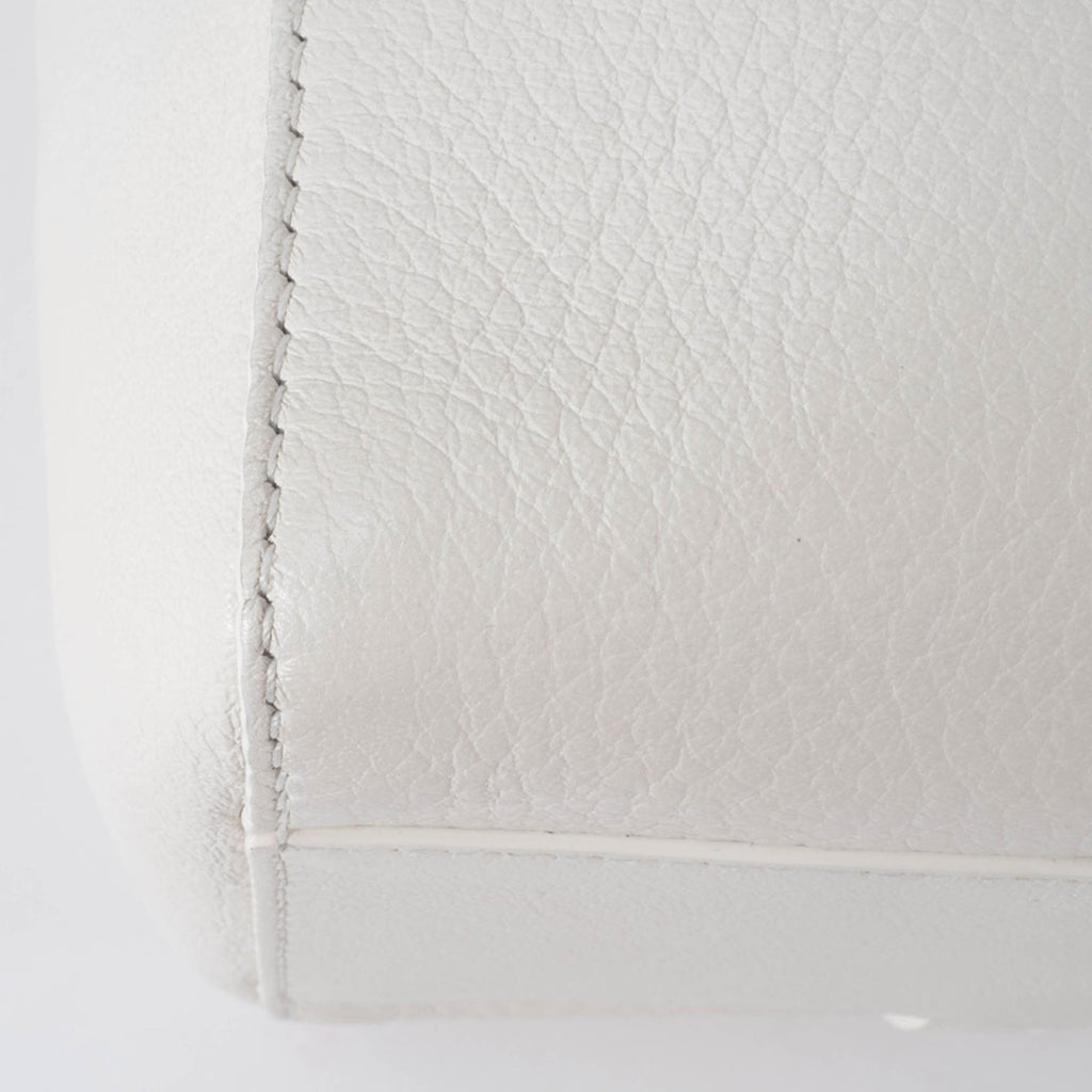 Balenciaga White Leather Shoulder Bag Tote