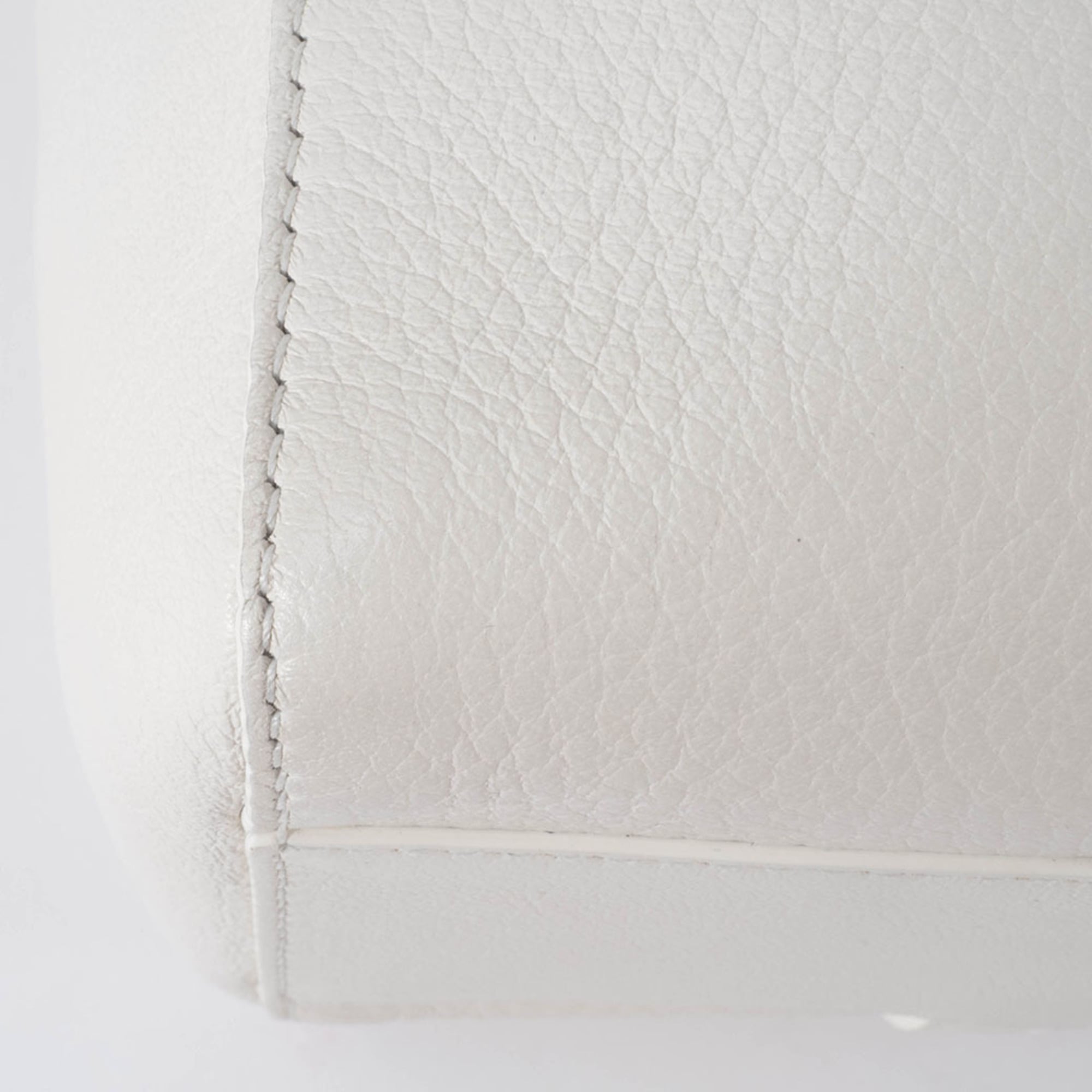 Balenciaga White Leather Shoulder Bag Tote
