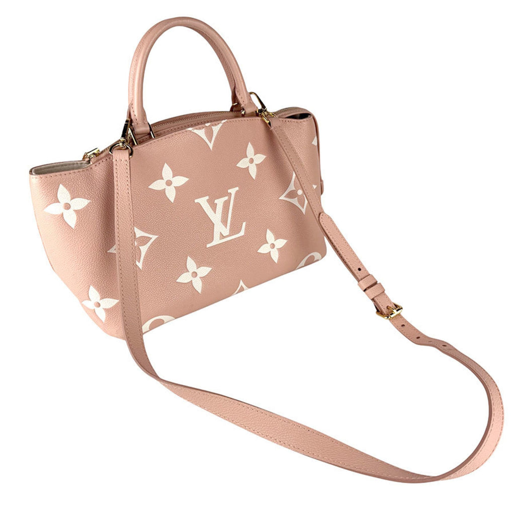 Louis Vuitton Cream Pink Monogram Empreinte Handbag Shoulder Bag