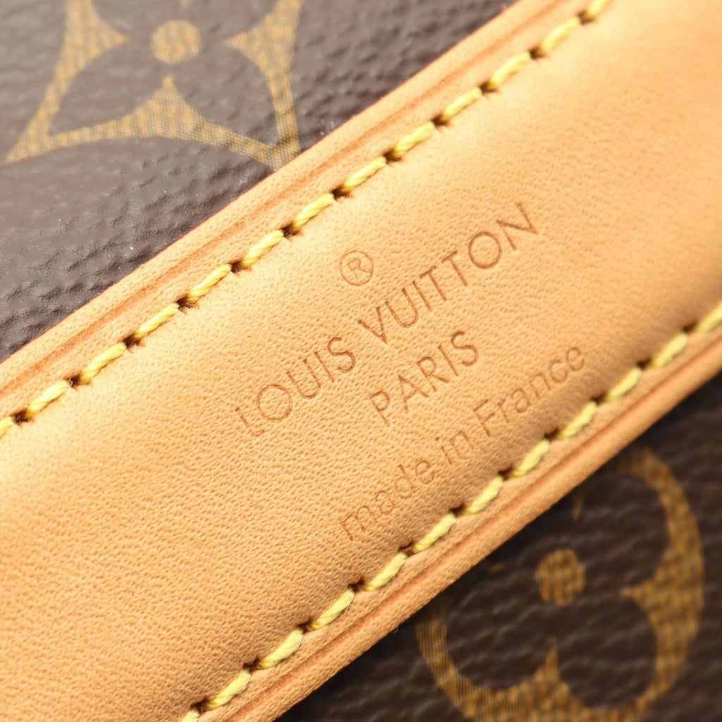 Louis Vuitton Brown Monogram Coated Canvas Leather Boston Bag
