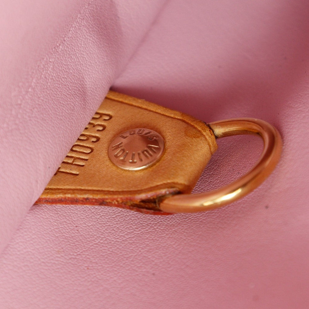 Louis Vuitton Rose Yellow Monogram Vernis Tote Bag