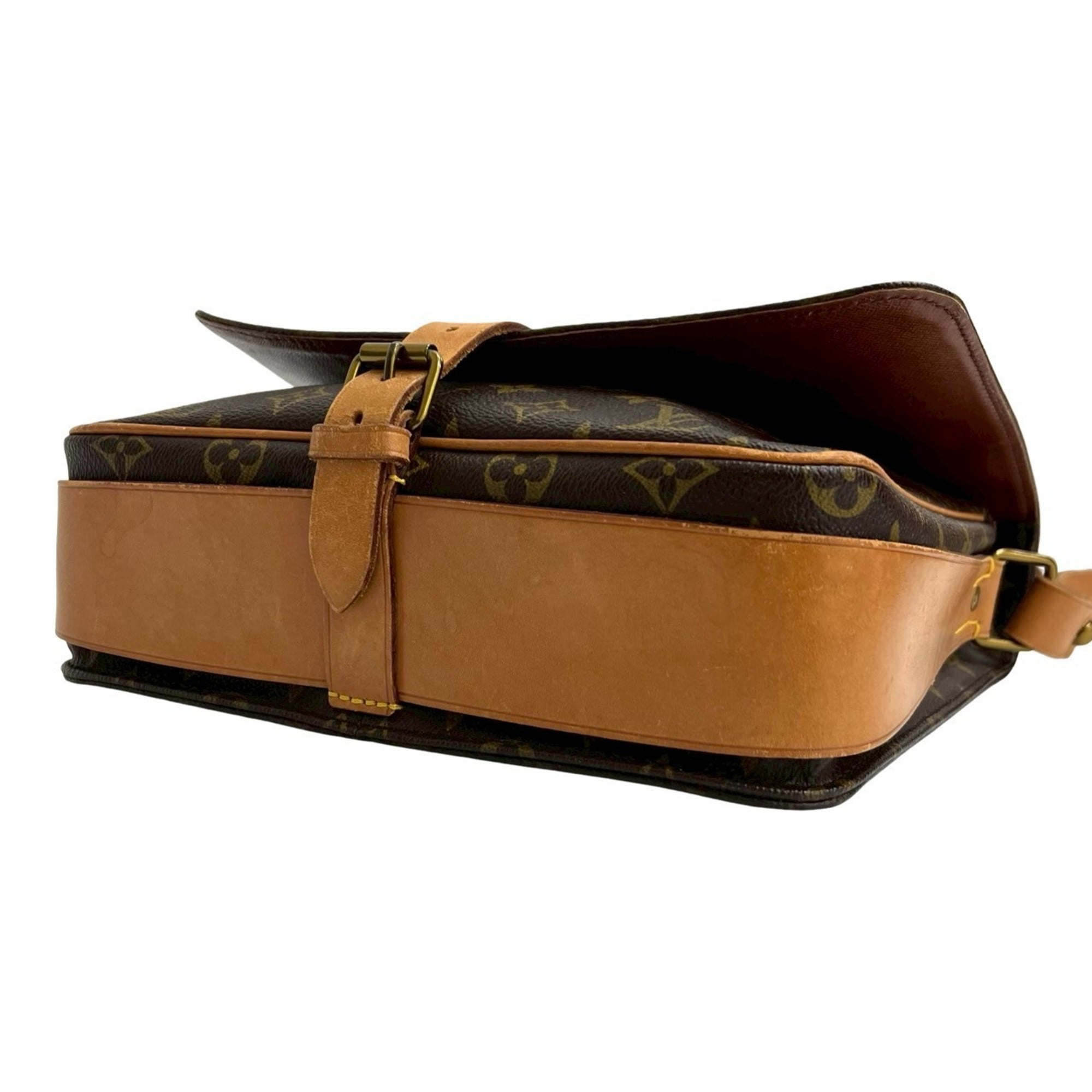 Louis Vuitton Brown Leather Pvc Pochette Shoulder Bag