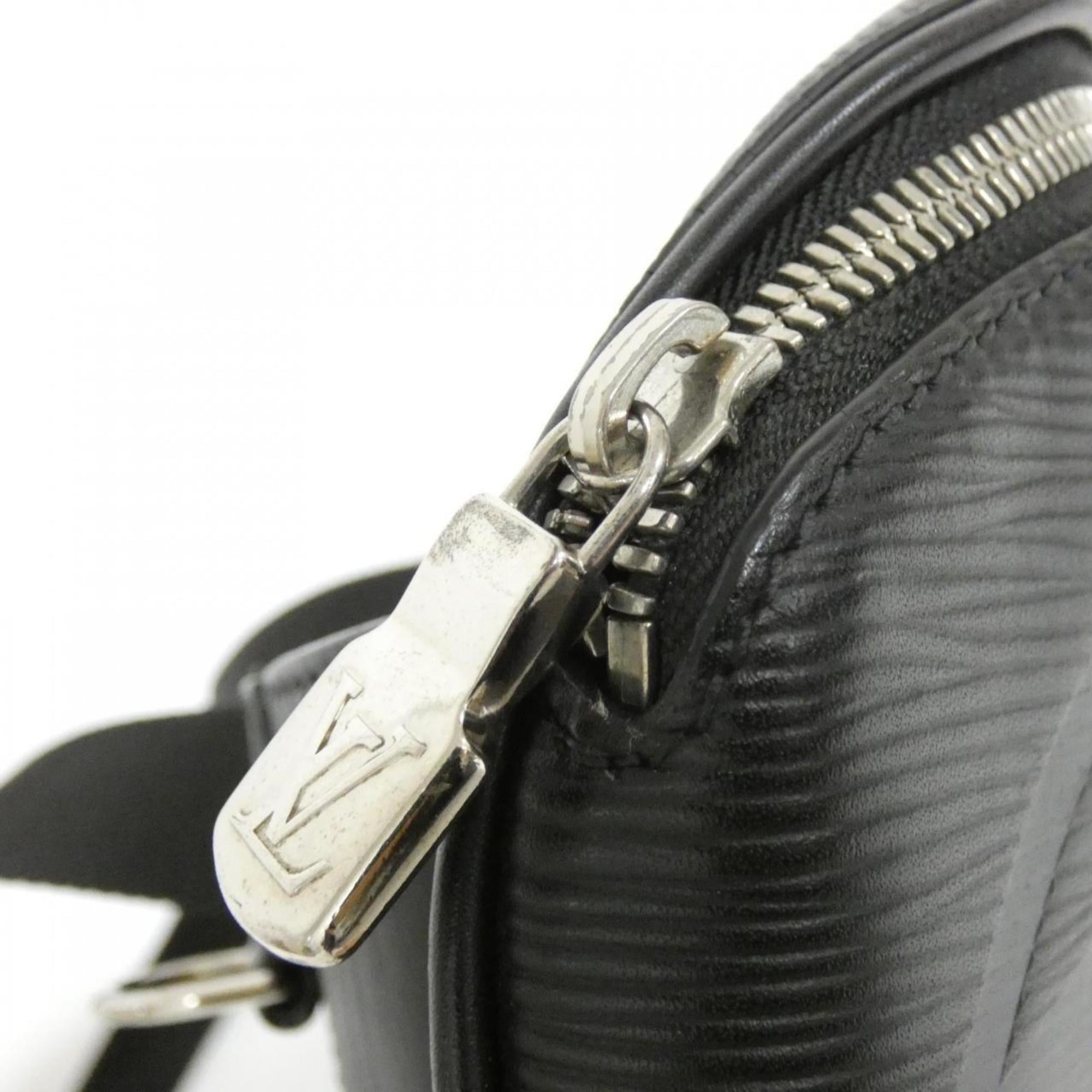 Louis Vuitton Black Leather Shoulder Bag
