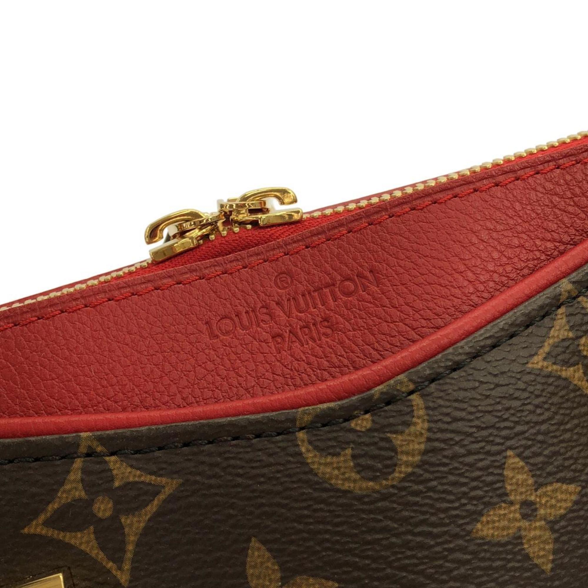 Louis Vuitton Brown Cerise Marron Coated Canvas Handbag