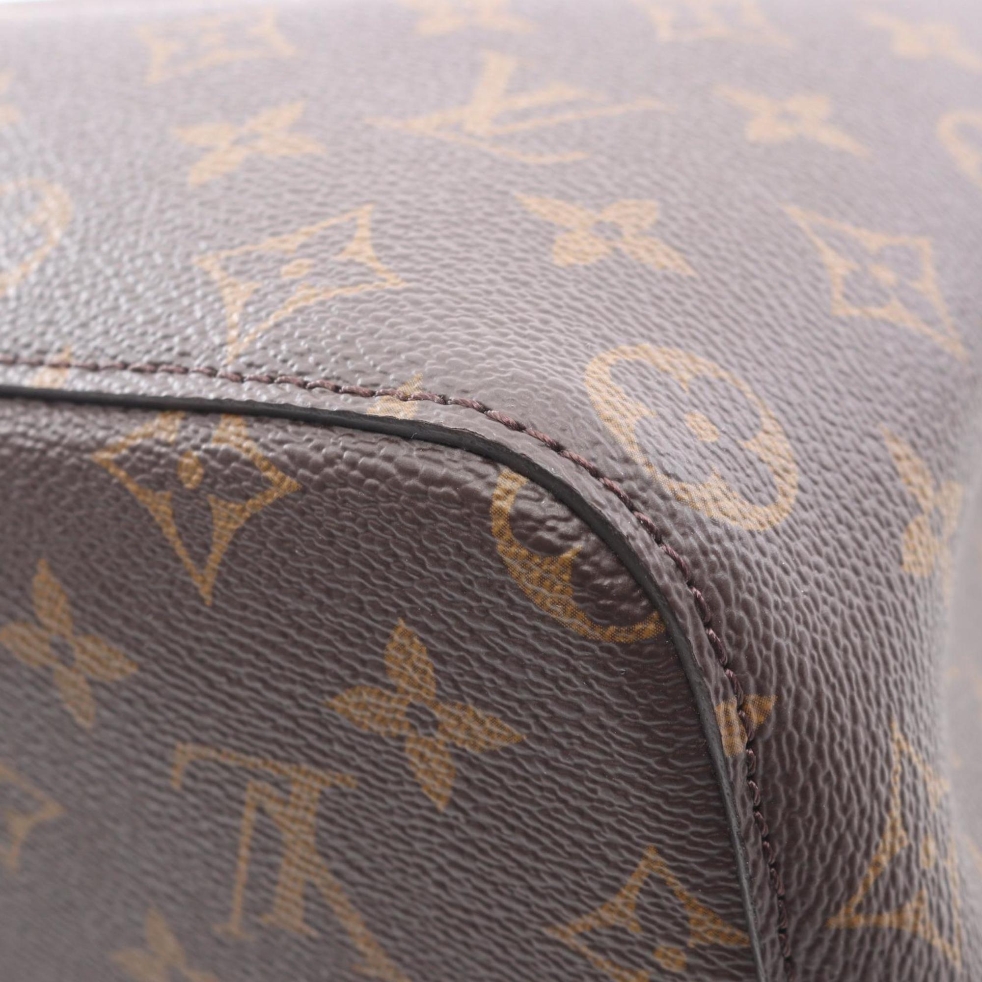 Louis Vuitton Brown Monogram Pink Rose Poudre Coated Canvas Leather Handbag Shoulder Bag