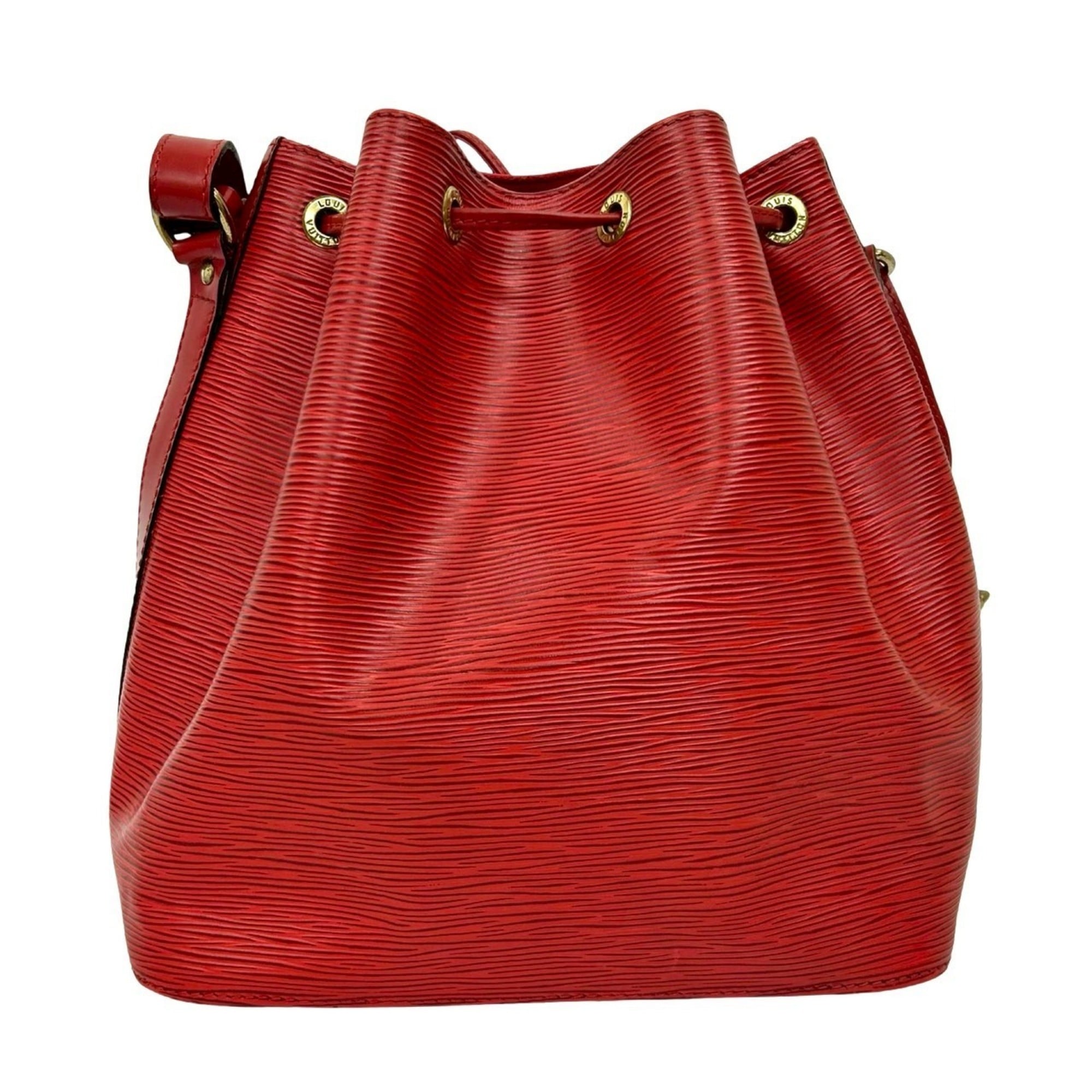 Louis Vuitton Red Color Epi Leather Shoulder Bag