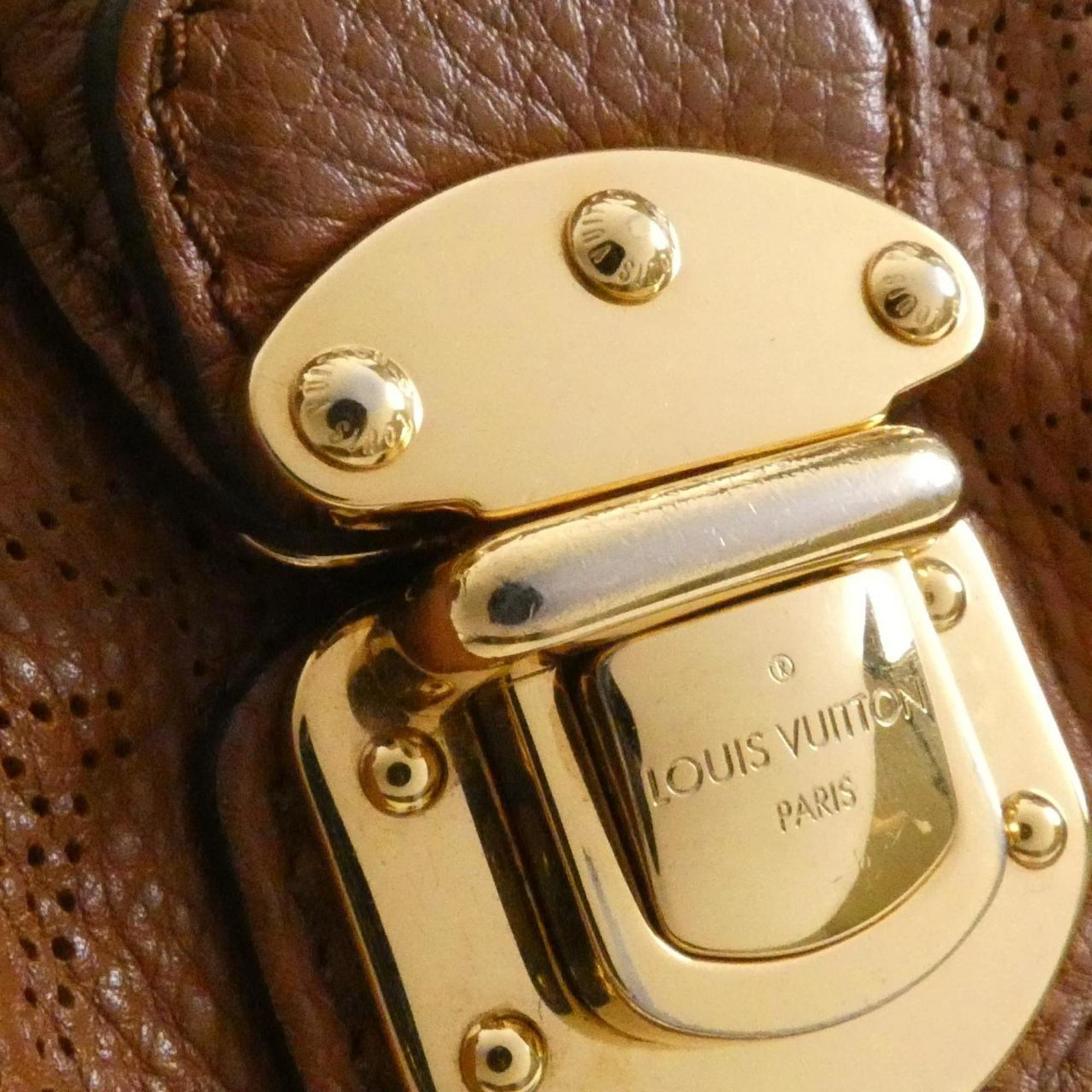 Louis Vuitton Cognac Leather Shoulder Bag