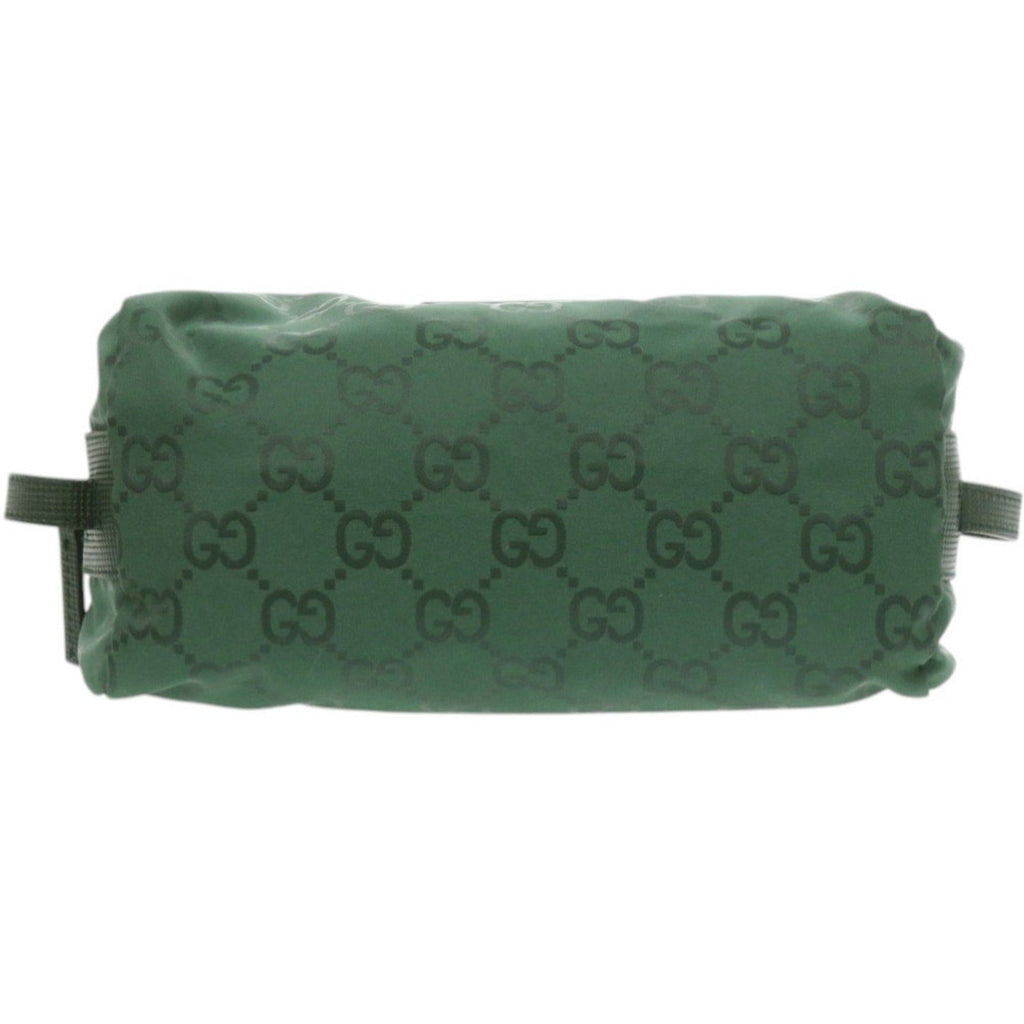 Gucci Green Nylon Handbag Pouch (Pre-Owned)