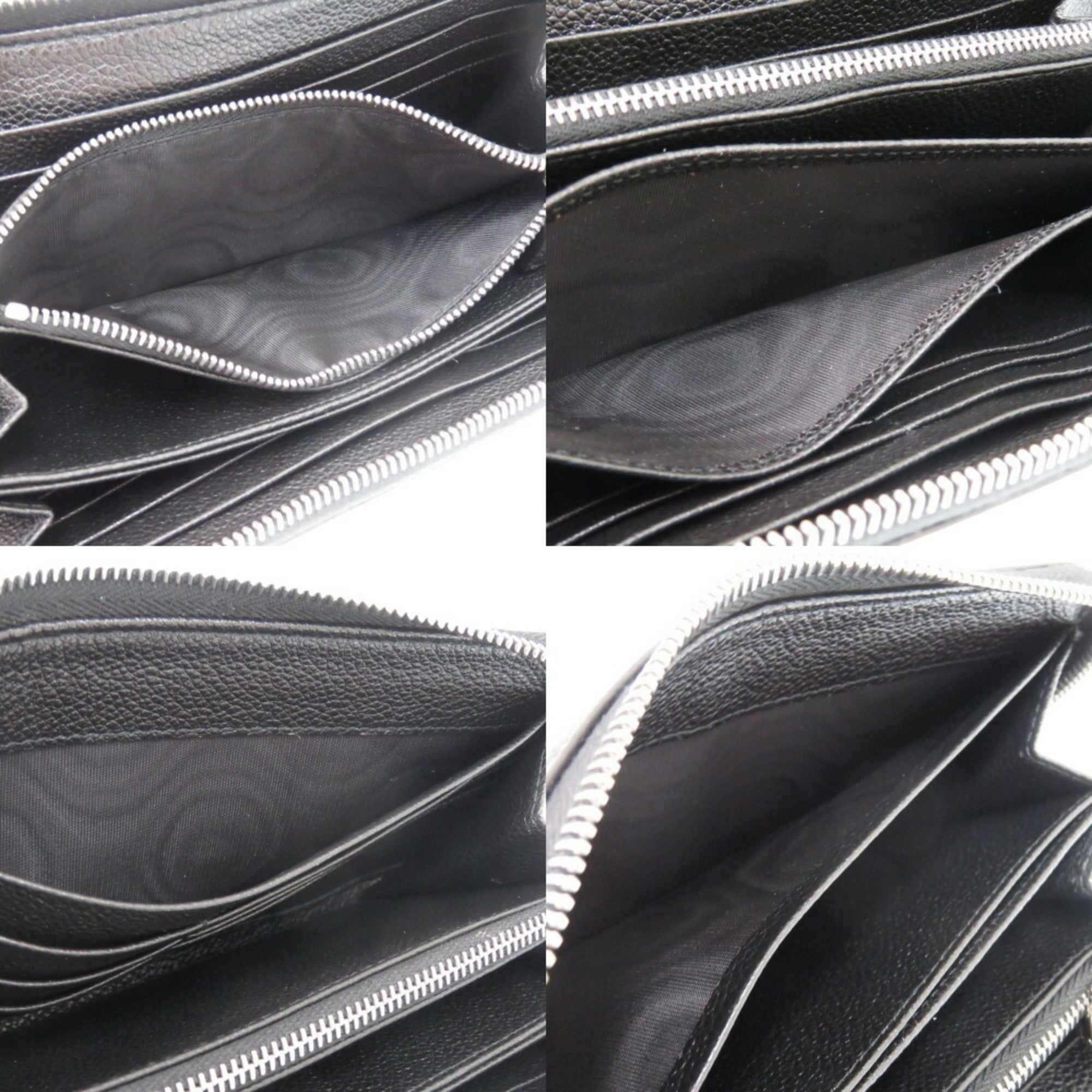 Prada Black Leather Long Wallet (Bi-Fold)