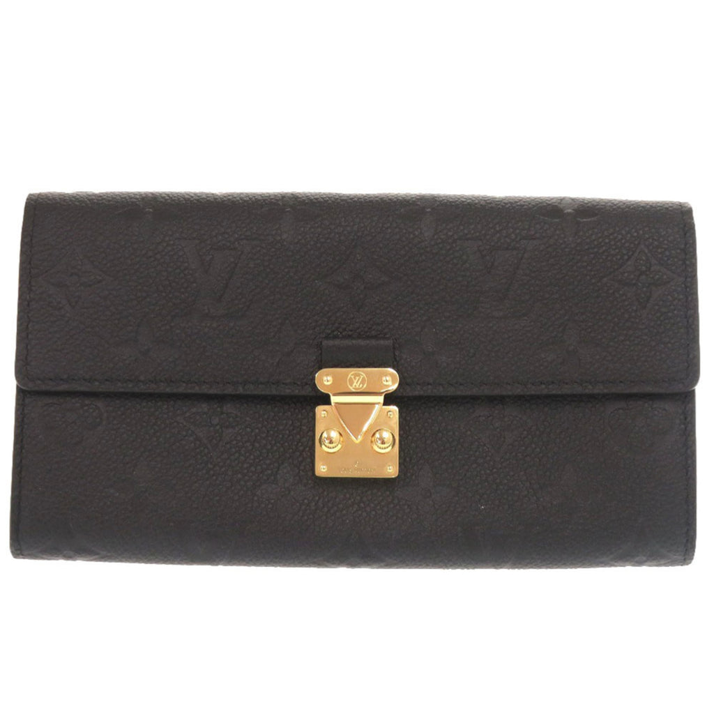 Louis Vuitton Monogram Empreinte Black Noir Monogram Empreinte Long Wallet