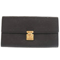 Louis Vuitton Monogram Empreinte Black Noir Monogram Empreinte Long Wallet