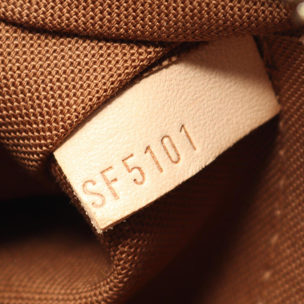 Louis Vuitton Brown Coated Canvas Leather Handbag Shoulder Bag