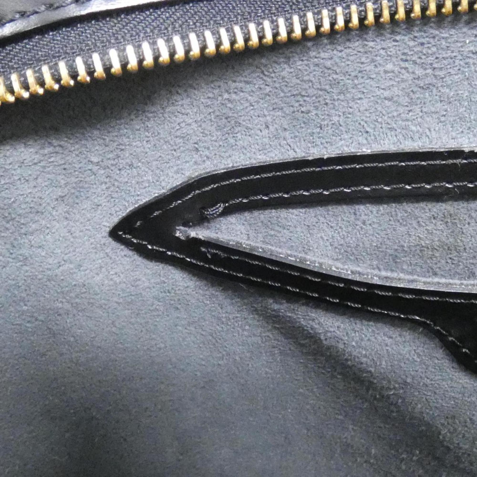 Louis Vuitton Black Leather Shoulder Bag