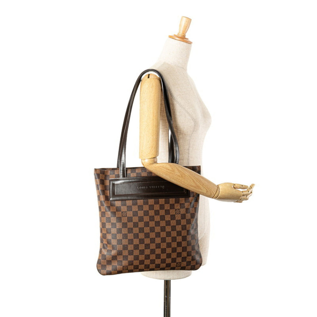 Louis Vuitton Damier Brown Pvc Leather Tote Bag
