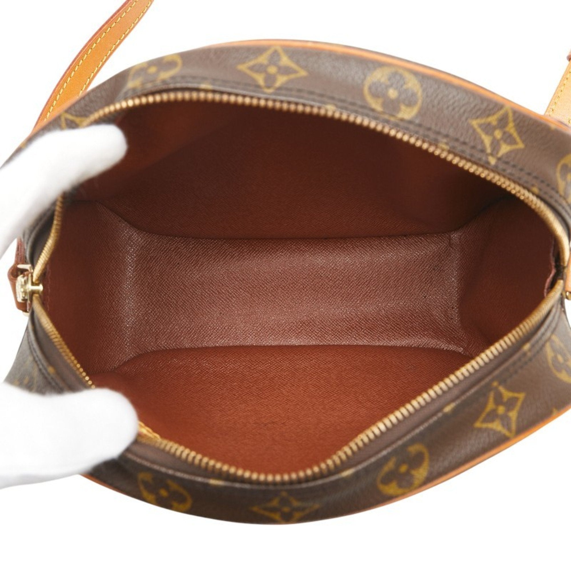 Louis Vuitton Monogram Brown Pvc Leather Shoulder Bag