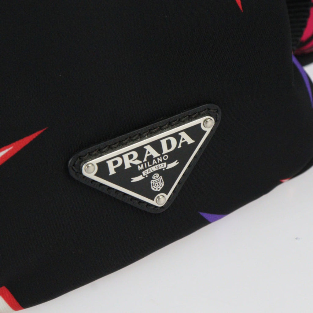 Prada Black Pink Nylon Backpack