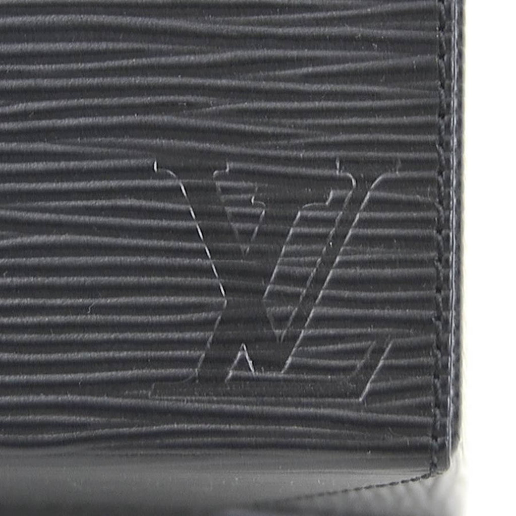 Louis Vuitton Noir Epi Leather Shoulder Bag Vanity Bag