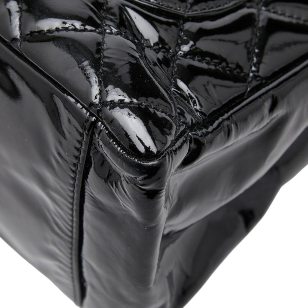 Chanel Black Patent Leather Shoulder Bag